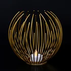 Железный геометрический подсвечник в Европейском стиле, металлическое ремесло, украшение для дома, подарок