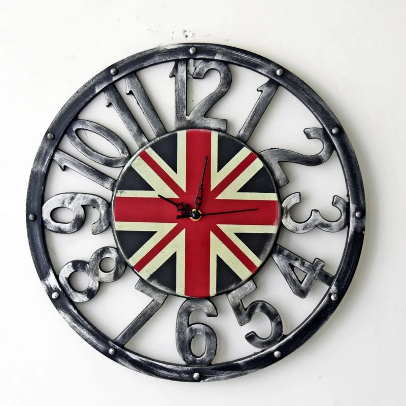 Ретро ностальгические настенные украшения британский флаг деревянные полые