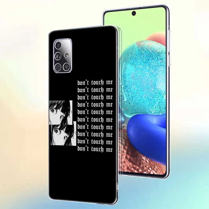 lewd sad japanese anime case for samsung galaxy a12 a02 a03s a21s a22 a32 a52 a72 a82 quantum 2 s21 plus fe ultra m32 m12 cover free global shipping
