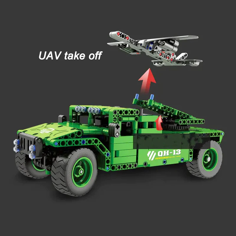 

2.4Ghz RC Car Century Military Series UAV CARRIER TANK Vehicles Set Power DIY Educational Model Building Blocks Toys for Boys