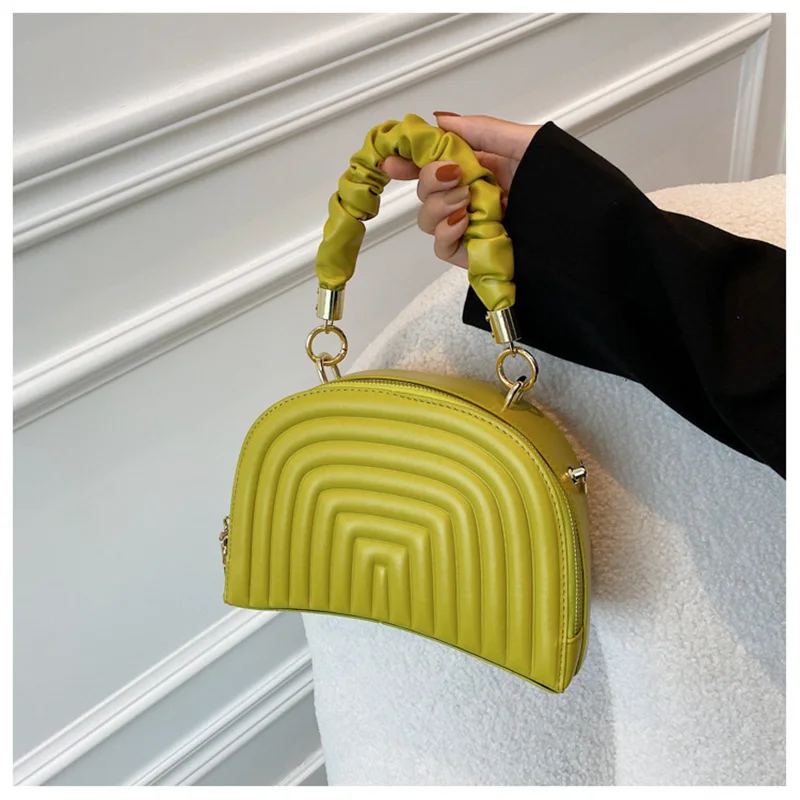 

Bolsa de ombro pequena de couro pu feminina, bolsa crossbody com alça curta de ombro marca estilosa para mulheres 2021, bolsa de