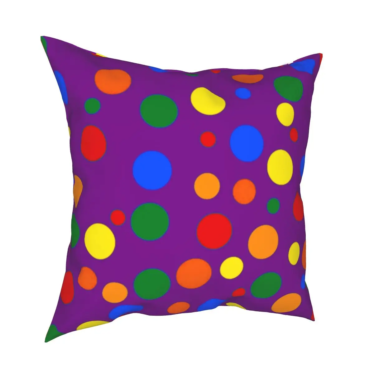 

Gay Pride Rainbow Dots Pillowcases Sofa LGBT Bisexual Lesbian Queer Asexual Cushion Case Home Decoration Pillowcase 40*40cm