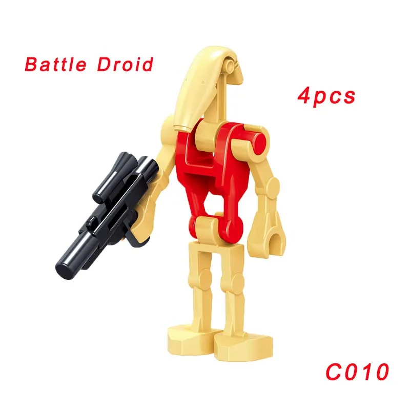 C010 Одиночная Звездные войны кирпич Хан Solo Embo Jawa Финн Анакин Скайуокер K-3Po йода капитан тарпалс Aayla ecura строительный блок - Цвет: C010
