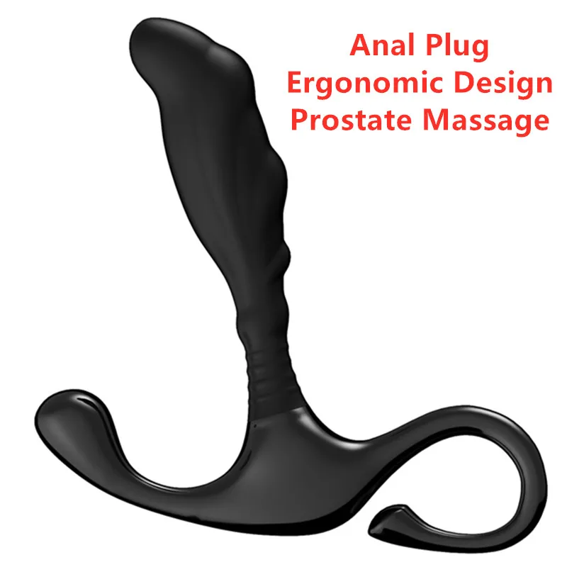 Big Black Anal Plug with Handle Anus Prostate Massager Climax Stimulator large Butt Gay Sex Toys Adult Product for Man | Красота и