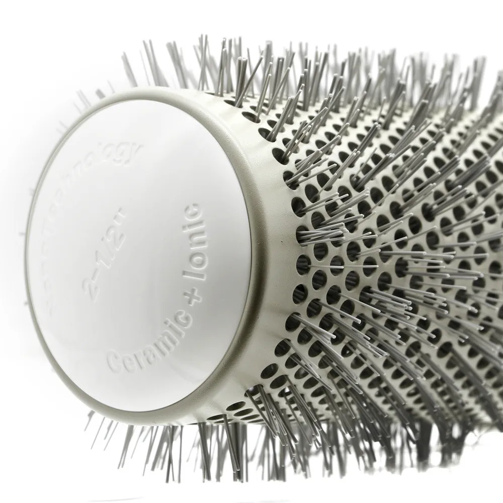 6 Размеры доступны для волос Керамика щетка Alunimium трубка ионной круглая расческа