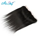 Прямые фронтальные волосы Alisky 13x4, фронтальные волосы на сетке, предварительно выщипанные волосы, перуанские человеческие натуральные волосы для женщин, 100% человеческие волосы, Топпер