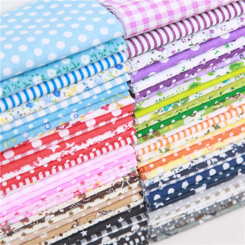 

25x25cm or 50x50cm Cotton Fabric Printed Cloth Sewing Quilting Fabrics for Patchwork Needlework DIY Handmade Accessories