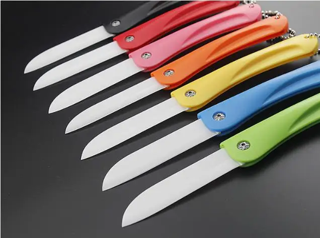 Multi-color ceramic folding knife Fruit knife Vegetable knife Portable knife highest quality kitchen knife