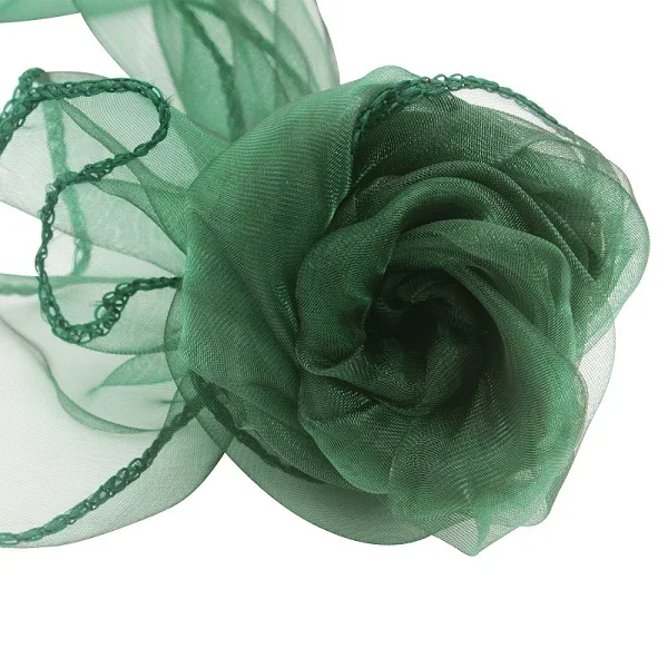 dark green Абсолютно и высококачественный 50 шт. светильник из розовой органзы для банкета - Цвет: dark green