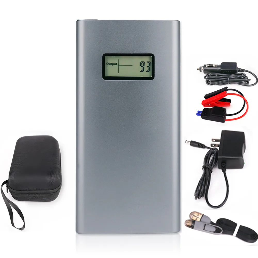 34L 12000mAh автомобильный пусковой стартер PowerSupply Алюминиевый сплав чехол с Универсальный держатель для сотового телефона многофункциональное зарядное устройство для чрезвычайных ситуаций PowerBank