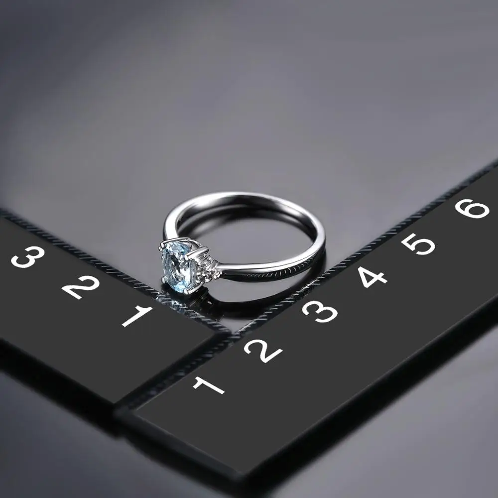 Кольцо Lohaspie из настоящего белого золота с 14 каратами натуральный драгоценный