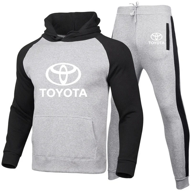 

Spring Autumn Fashion Men's Hoodie Toyota Car Logo Printing Casual Cotton High Quality Sweatshirt Men's Jackets Sportswear Suit