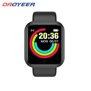 2021 smartwatch men women heart rate blood pressure monitor waterpoof bluetooth d20s smart watch for android ios smart clock y68 free global shipping