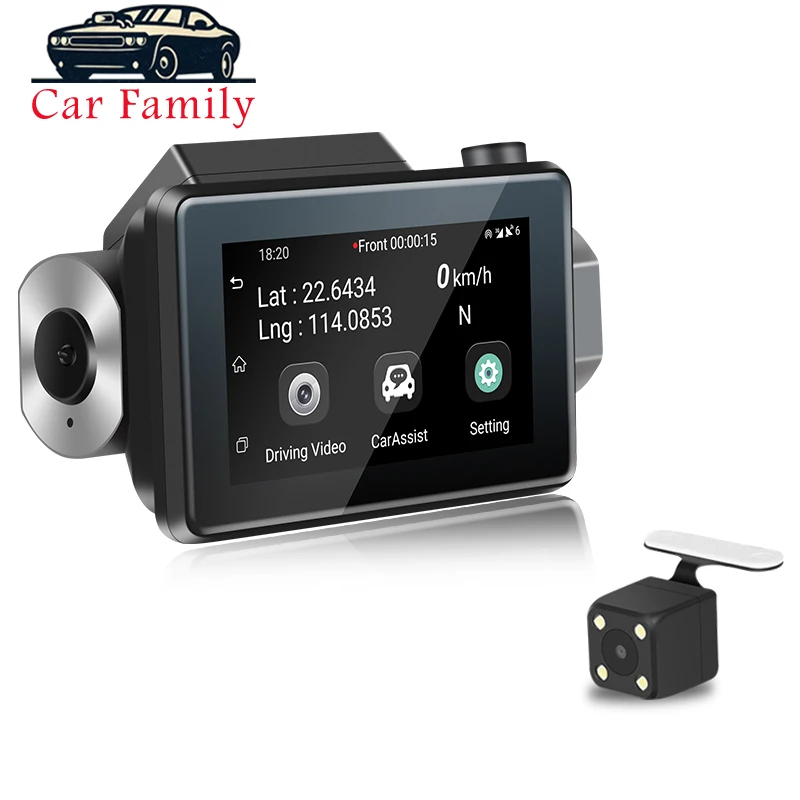 Android 5 0 3G Smart Dash Cam 3 дюйма 2.5D IPS сенсорный экран HD 1080P Автомобильный