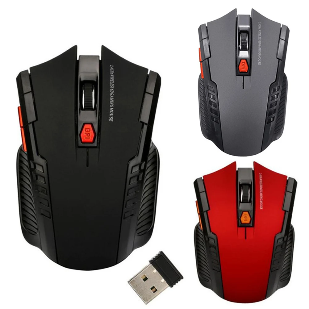 Gaming Mouse Wireless Optical 1600DPI 2.4G Ergonomic Gamer USB Receiver Mause For PC Laptops игровая мышь | Компьютеры и