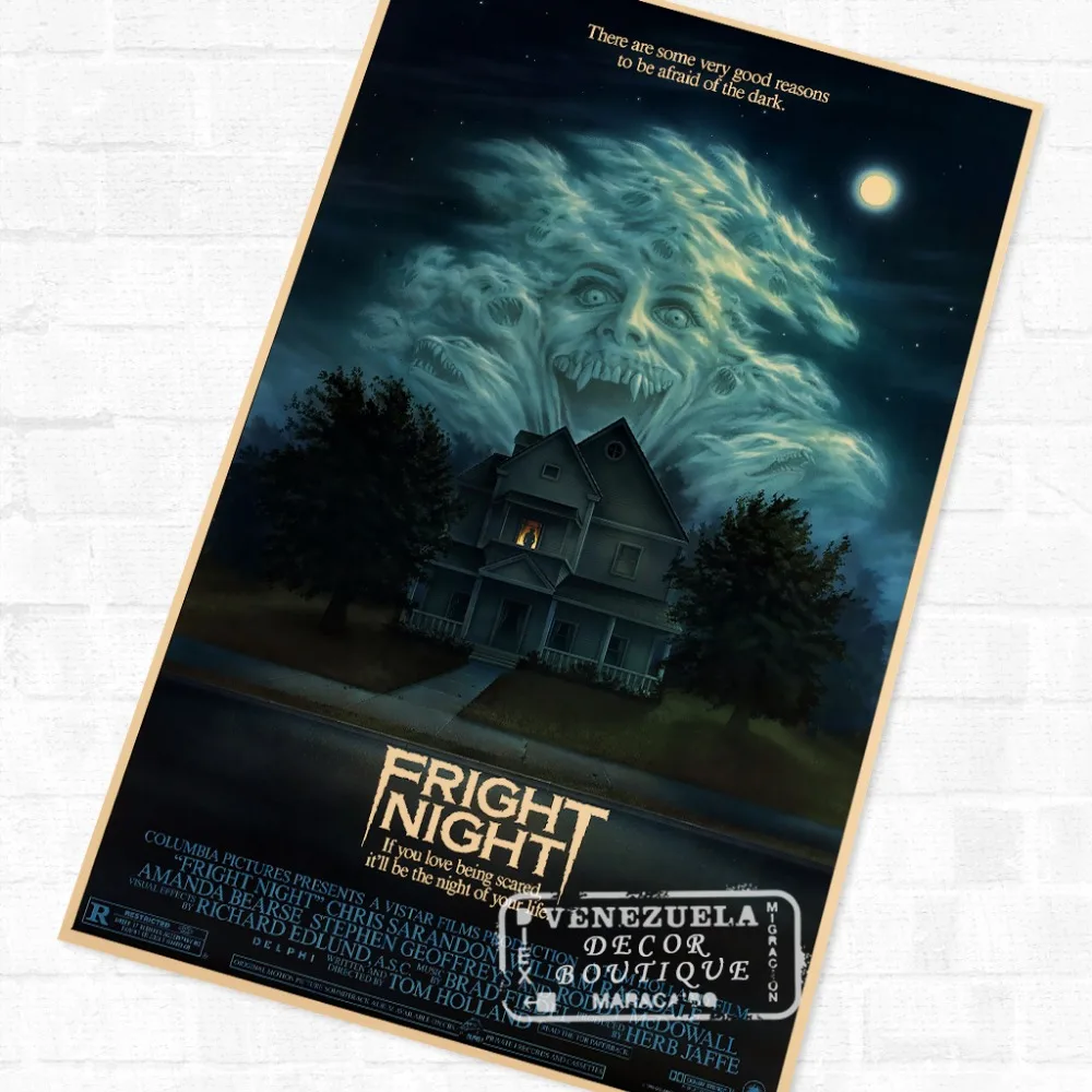 Хэллоуин Fright Ночная ужасная пленка ВИНТАЖНАЯ фотография декоративная