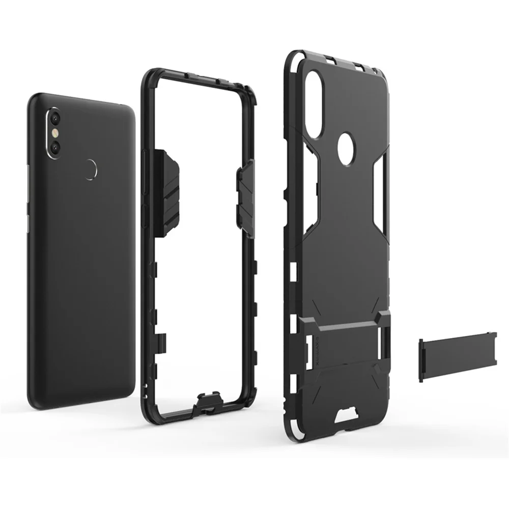 

UFlaxe Hard Cellphone Case for Xiaomi Mi A1 A2 A3 Lite Armor Stand Holder Shockproof Mi Mix 2 2S Max 2 3 Cover GX