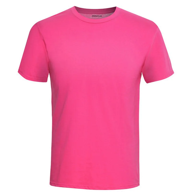 

New Fashion Solid color trend young men's Casual Breathable Sweat short sleeve T-shirt bottom Tee tops