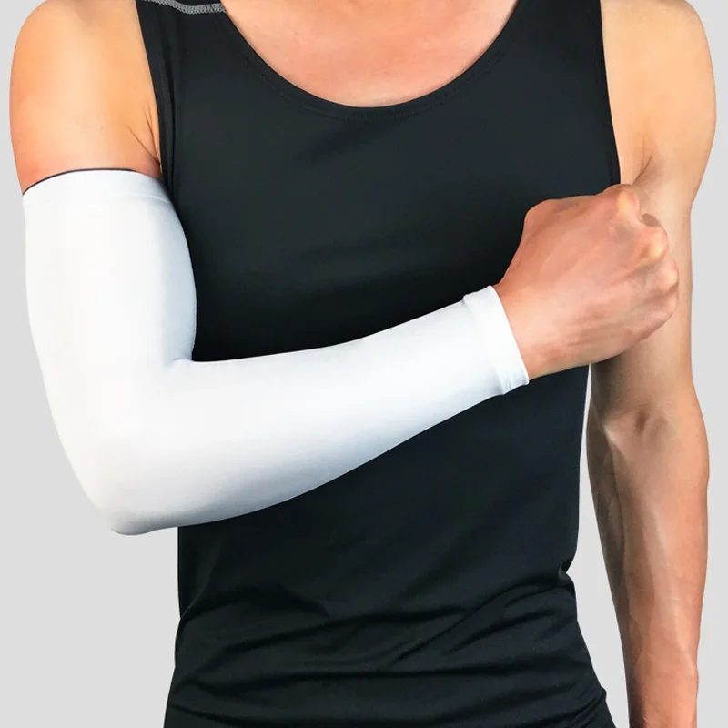 1pc Compression Basketball Arm Sleeves Sun UV Protection Volleyball Elbow Pads Outdoor Sports Running Cycling Warmers | Спорт и