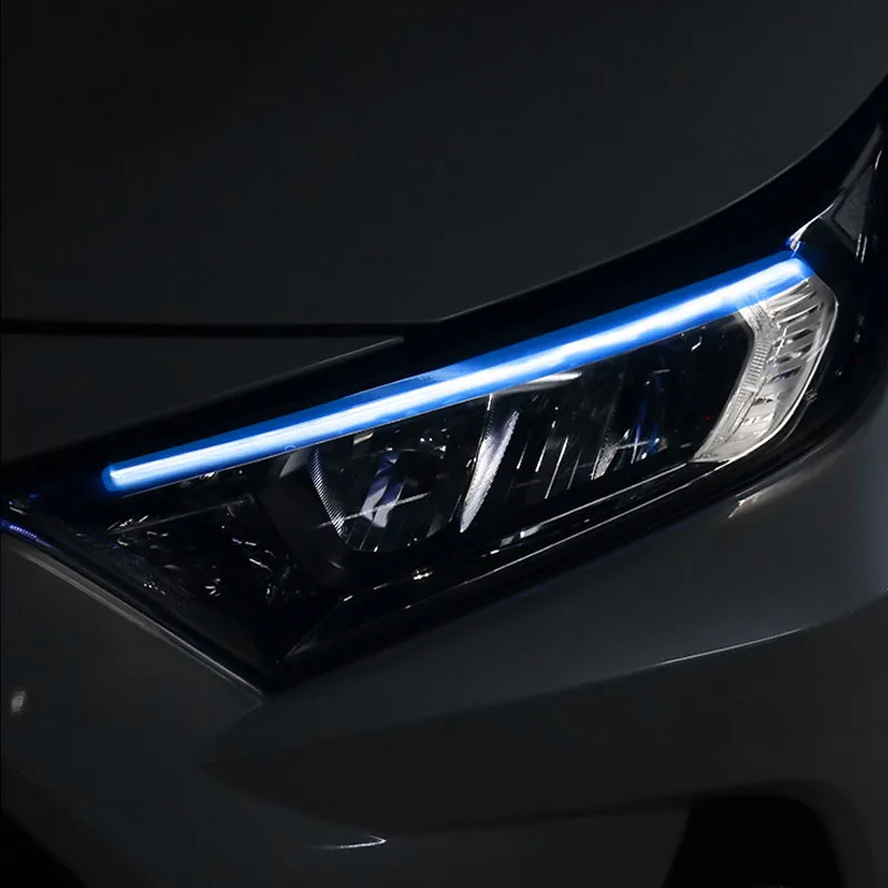 2 шт. светодиодные дневные ходовые огни указатели поворота для Toyota RAV4 RAV-4 2019 2020