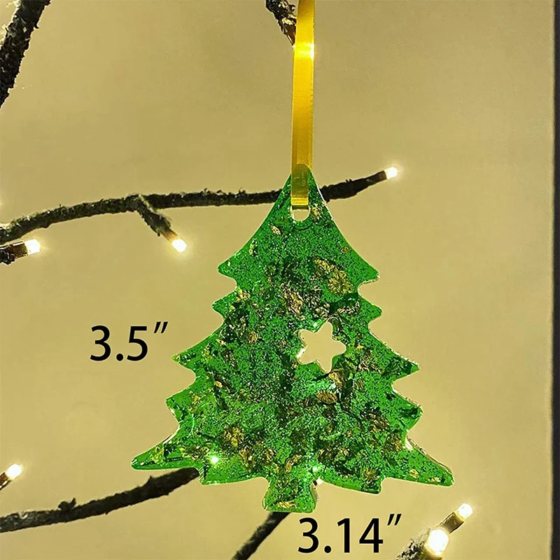 Формы для рождественской смолы-5 силиконовых форм изготовления рождественских