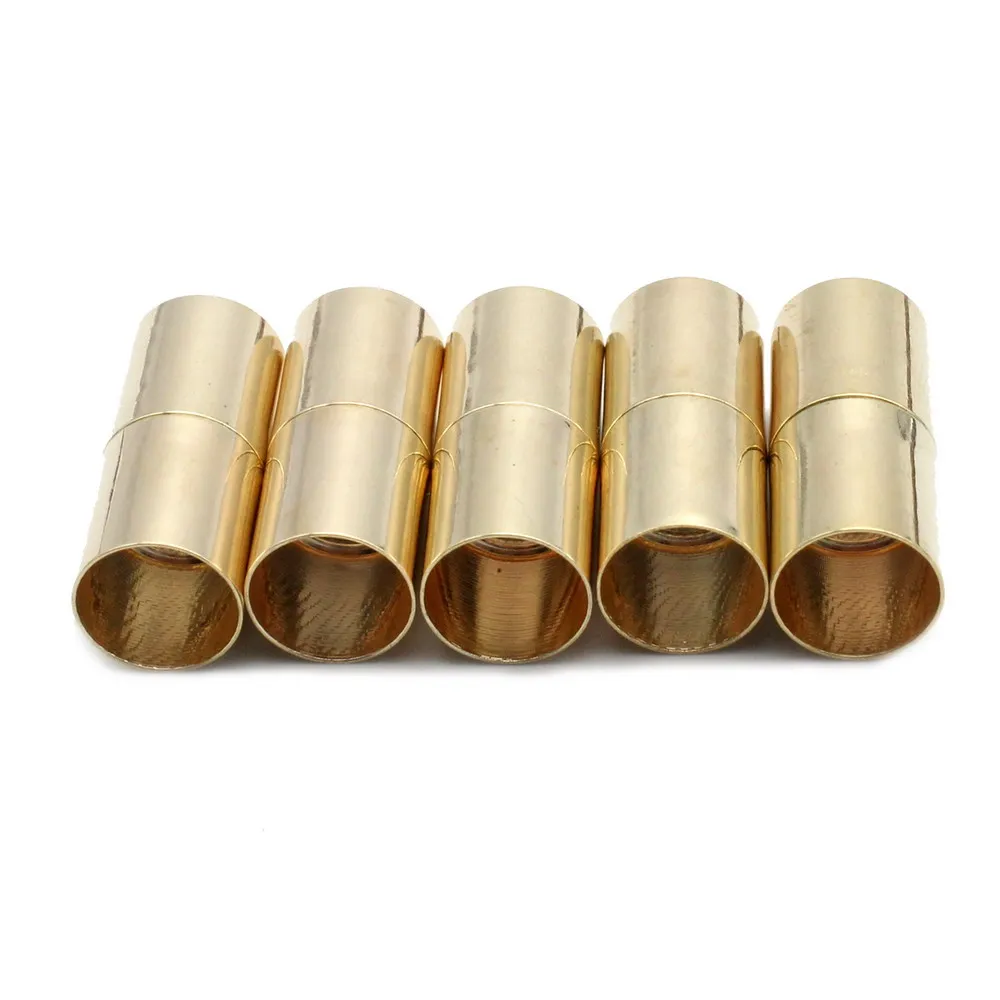 

10 Pieces for 8mm Inner Round Cord Glue Cylinder Strong Magnetic Clasps Opening for Jewelry 8.0mm Dimater Hole