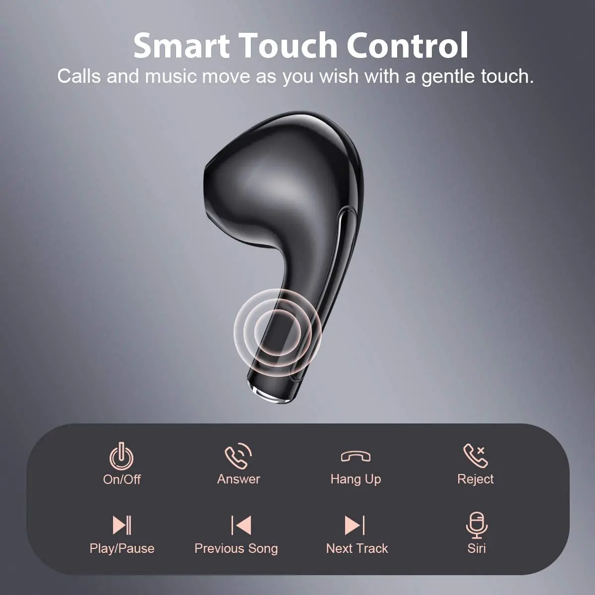 Беспроводной наушники Bluetooth 5 0 вкладыши TWS стерео звук с светодиодный Мощность