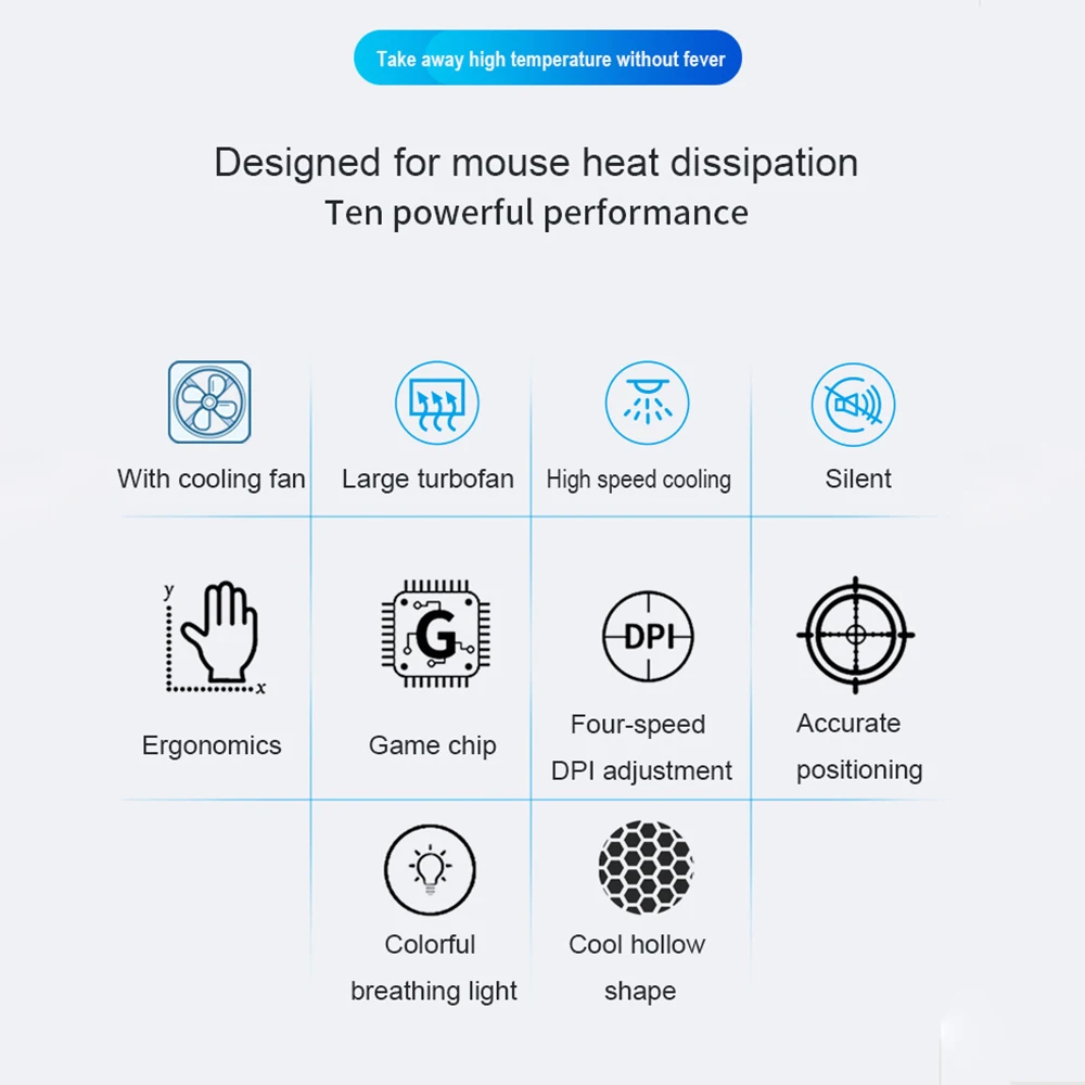 usb mute led wired mouse wired mute mouse with mute fan colorful backlight for home office game cooling mouse 2020 free global shipping