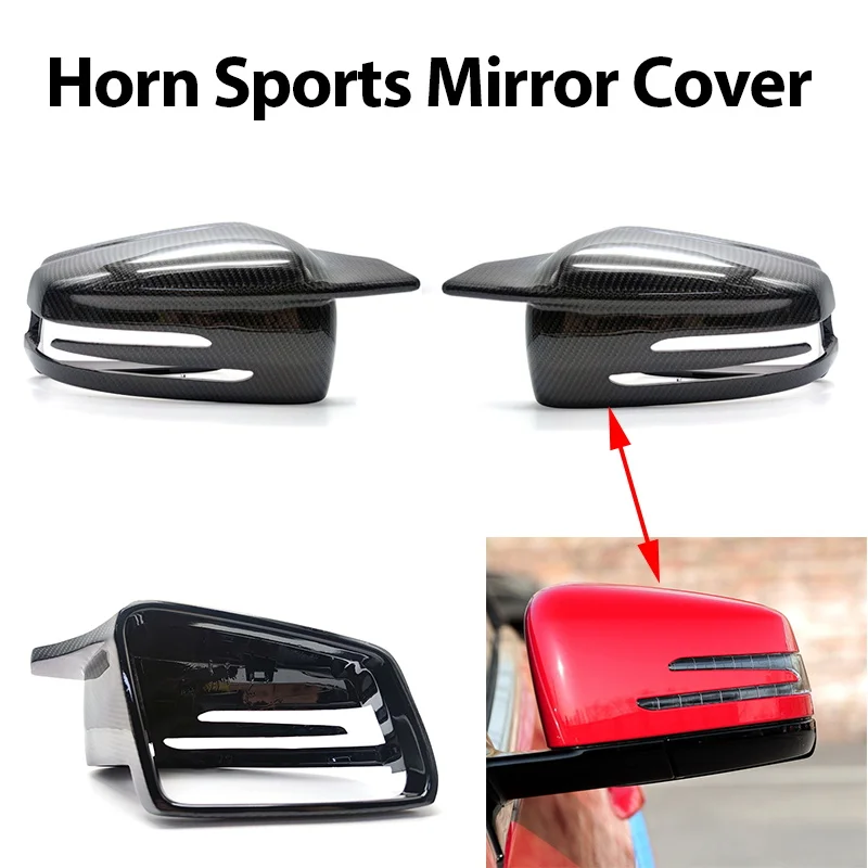 

W176 W246 W204 X156 Replacement W212 W221 C117 Real Carbon Fiber Mirror cover Cap for Merceded Benz A B C E S CLA GLK GLA Class