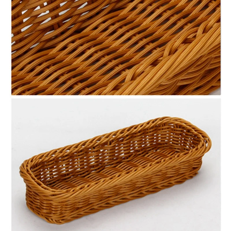 Корзина для хлеба из ротанга квадратная 2 шт. | Дом и сад