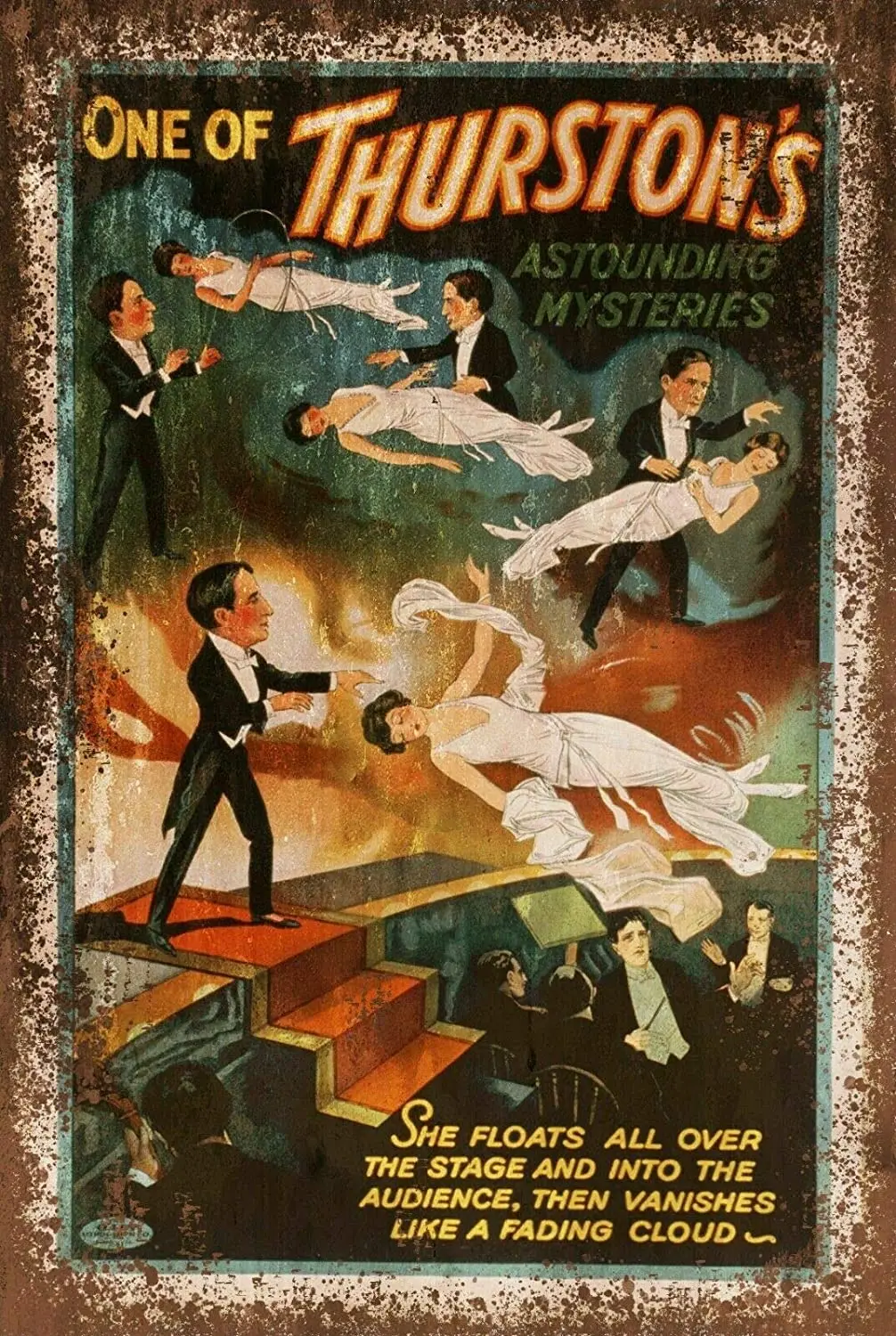 

Thurston's Magical Circus Entertainment Decor Signs 12x8 Inch Metal Tin Sign