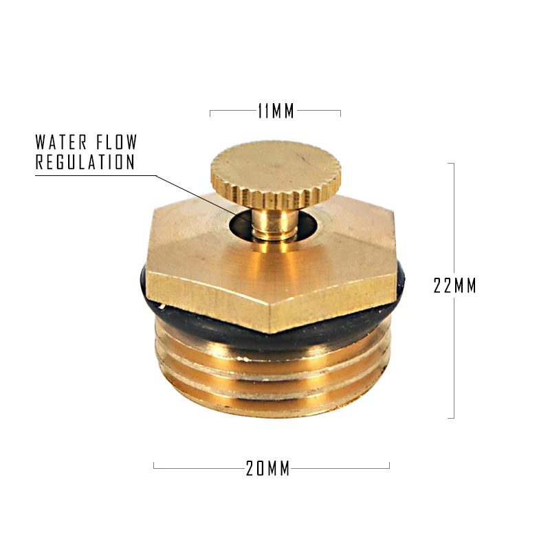 Медная Распылительная насадка G1/2 дюйма резьба газон сельское хозяйство