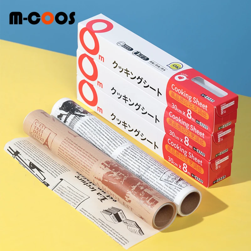 

800*30cm Parchment Paper Baking Tools Food Grade Grease Bread Burger French Fries Wrapping Paper Baking Tools for Cakes