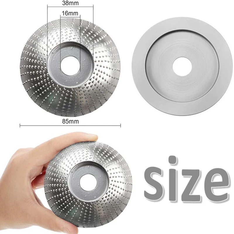 

3 Pcs Angle Grinder Wood Grinding Wheel Wood Polishing Shaping Disc Wood Cutting Grinding Wheel