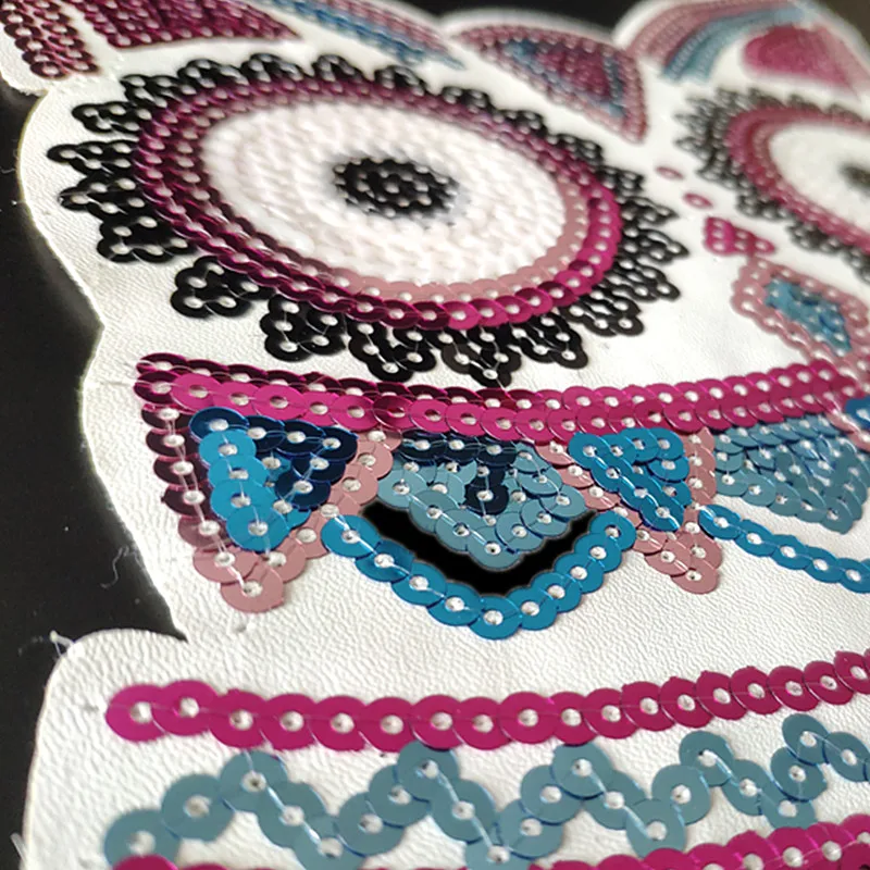 Нашивки для одежды с пайетками совами и птицами 33 см | Дом сад