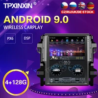 px6 android 9 0 4128g tesla style car radio for toyota fortuner 2016 2019 gps navigation stereo recoder head unit dsp carplay