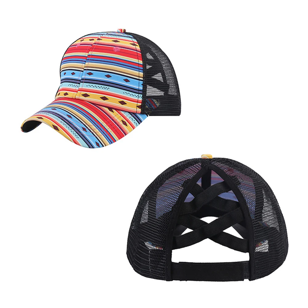 

Unisex Women Men Leopard Cross Ponytail Fashion Casual Camping Hunting Fishing Hiking Outdoor Sport Sun Caps Wide Brim Hats