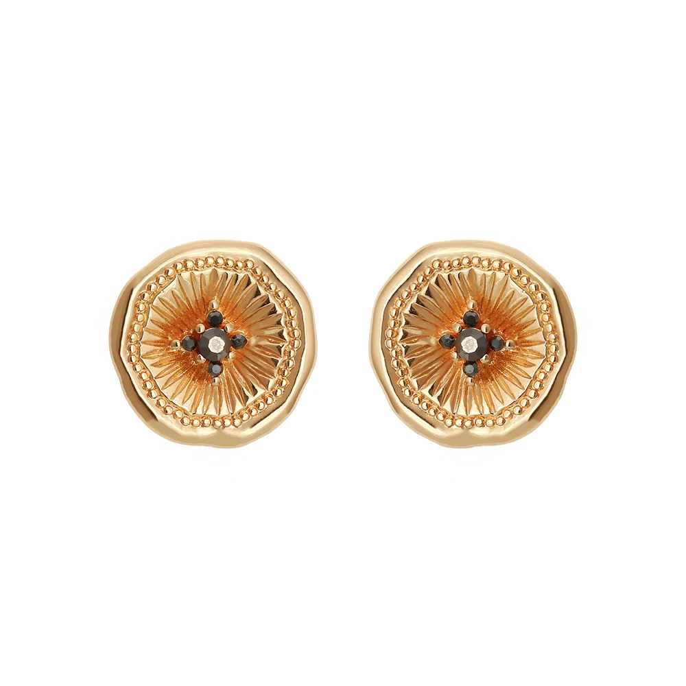 Женские Классические круглые геометрические серьги-гвоздики Yhpup винтажные