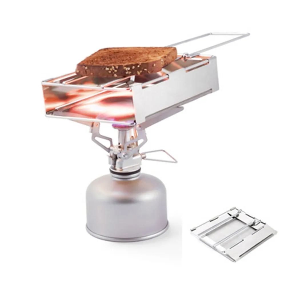 

Outdoor Portable Stainless Steel BBQ Grill BBQ Mini Pocket Camping Collapsible Plates Bread Toaster Grills For Home Park Use