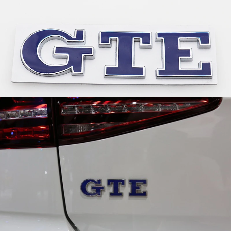 Металлическая наклейка с логотипом автомобиля GTE 1 шт. на задний бампер заднюю