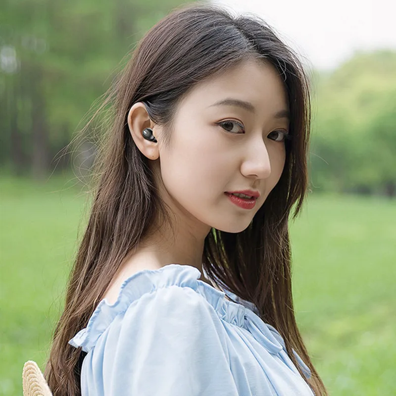 

Mini In-Ear 5.0 Bluetooth Earphone HiFi Wireless Headset with Mic Sports Earbuds Handsfree Stereo Sound Earphones for All Phones