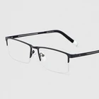 Мужские ультралегкие Полуободковые очки, модные трендовые оправы из сплава, очки для близорукости, оптические оправы, очки для дальнозоркости P8825
