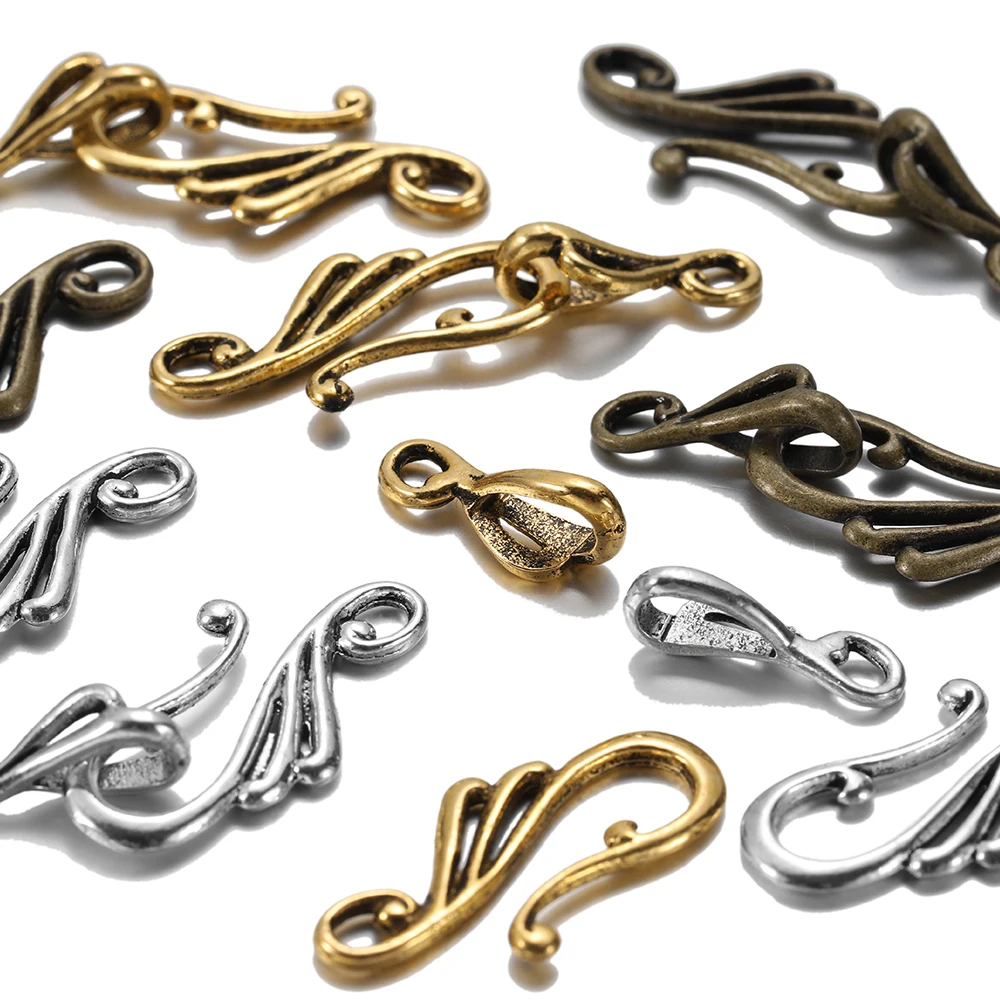 

10sets/lots Zinc Alloy Musical Note Shape Clasps Hooks Connector Toggle Clasp For DIY Necklace Bracelet Jewelry Making Supplies