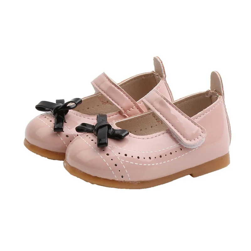 CUZULLAA Baby Girls Spring Princess Butterfly-Knot Casual Shoes Kids Flat Children Soft Sole Cut-Outs Size 15-25 | Мать и ребенок