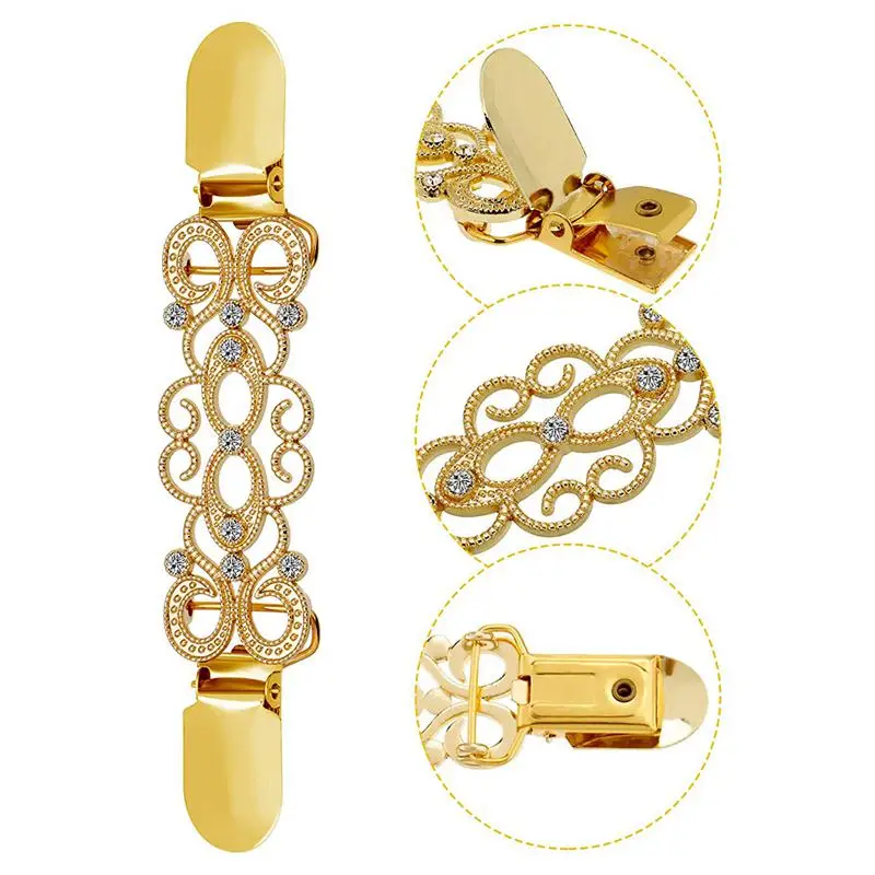 4 шт. винтажный свитер зажим для шали платья кардиган воротник цветочный узор