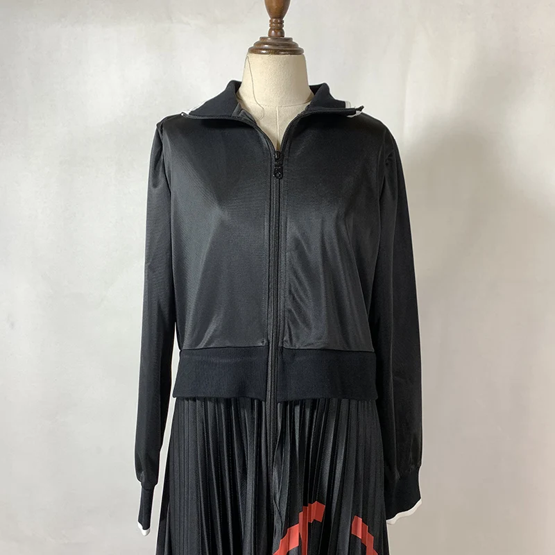 Осенне-зимнее модное повседневное женское платье 2020 Новое плиссированное