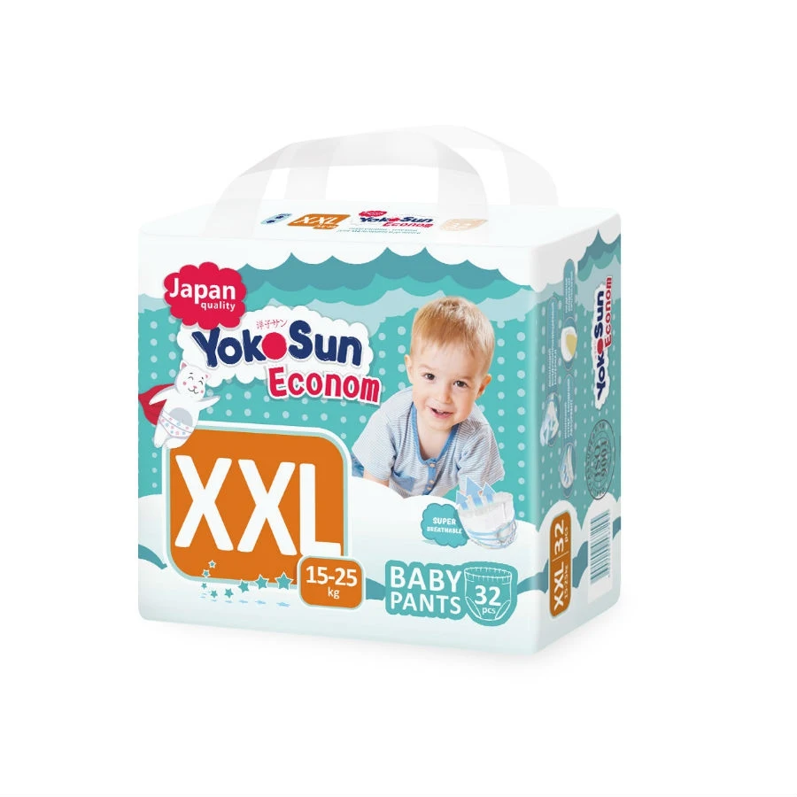 Подгузники трусики Yokosun Econom размер XXL (12 20 кг) 32 шт|Одноразовые подгузники| |