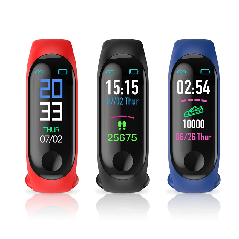fitness bluetooth compatible smart watches pedometers pedometers bracelet color touch screen steps calories wearable devices free global shipping