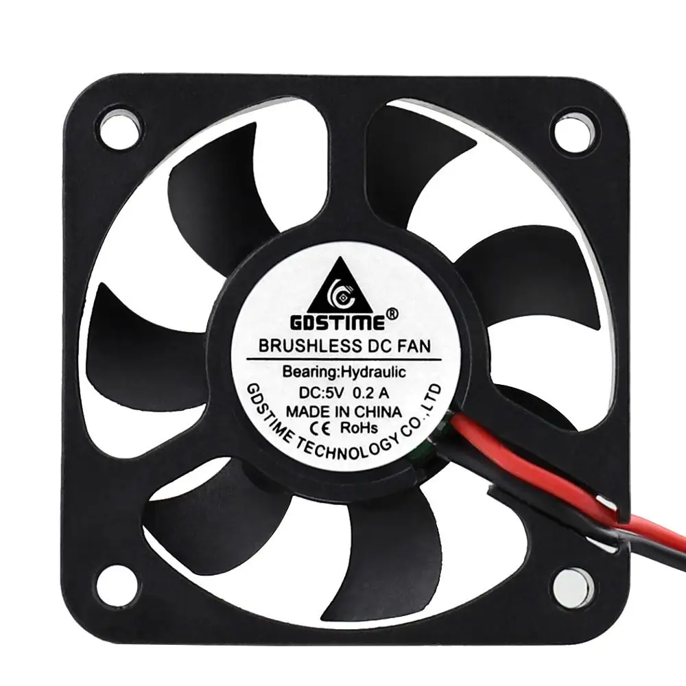 1PCS Gdstime 5012 5V 5cm 50*50*12mm 50mm 2Pin JST Dupont Connector DC Brushless Computer Cooler Cooling Fan Hydraulic Bearing - купить по