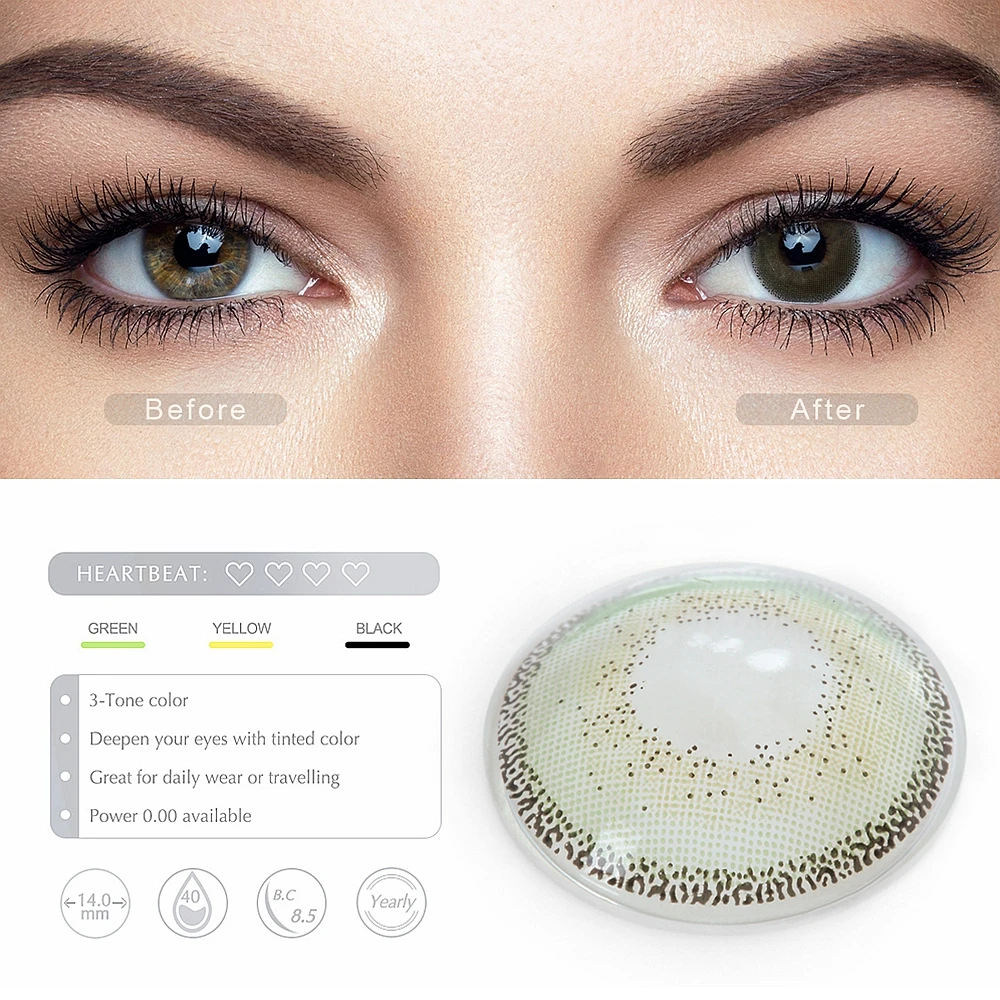 Цветные линзы FreshGo Edge ed Contacts 14 0 мм красивые для глаз цвет линз глаз|Контактные